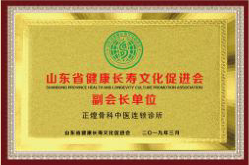 山東省健康長壽文化促進(jìn)會副會長單位(圖1)